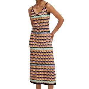 Scotch & Soda Knit Striped Midi Dress